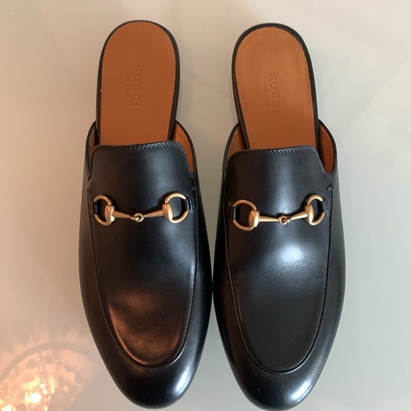 Gucci black leather Princeton mules, never worn, size 40.5. - Picture 5 of 9